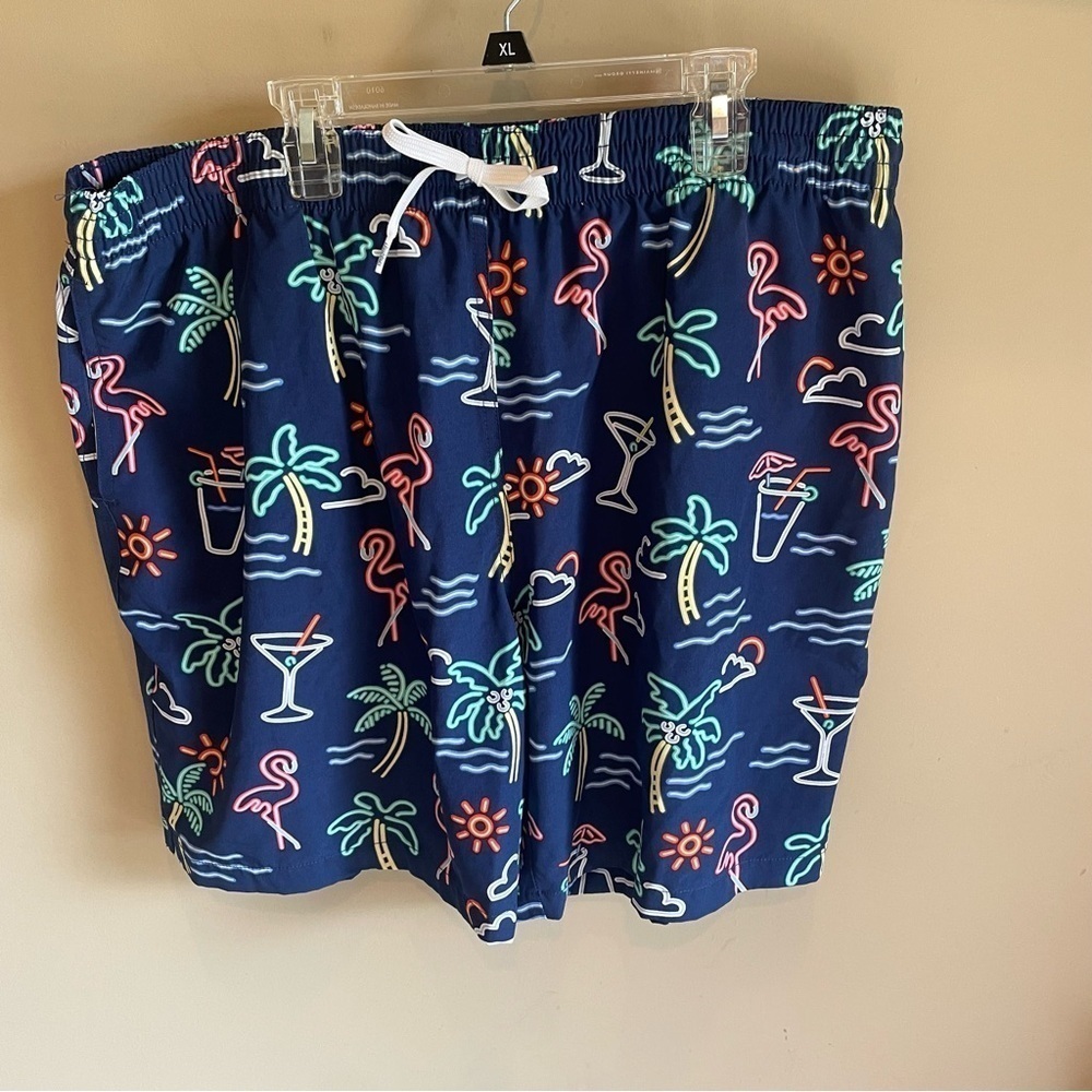 Chubbies Neon Lights Flamingo Swim Trunks 2XL